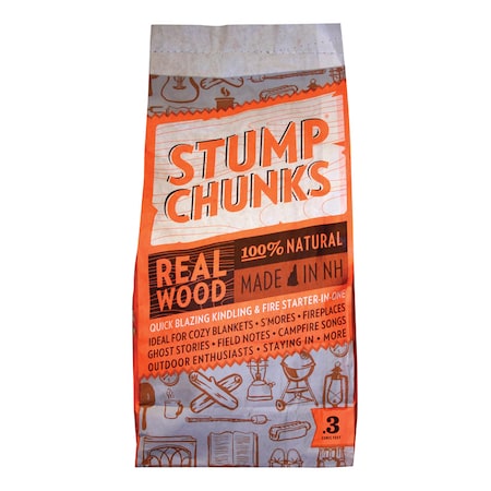 Stump Chunks Stump Chunks Wood Fiber Fire Starter 10 min 0.3 cu ft SC3